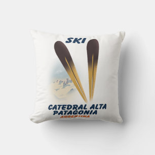Coussin Catedral Alta Patagonia, Argentine affiche de ski