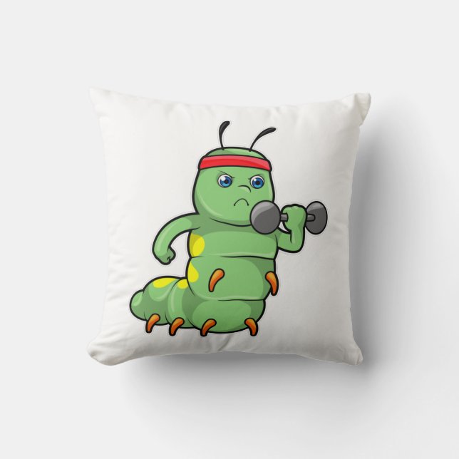 Coussin Caterpillar at Strength training with Dumbbell (Recto)