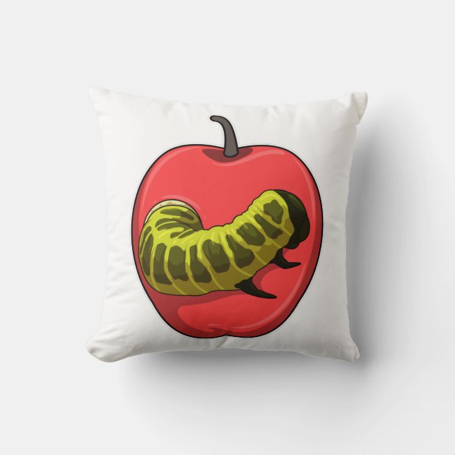 Coussin Caterpillar with Apple (Recto)