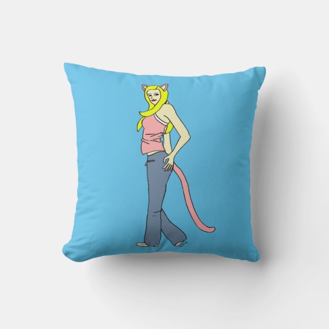 Coussin catgirl (Recto)