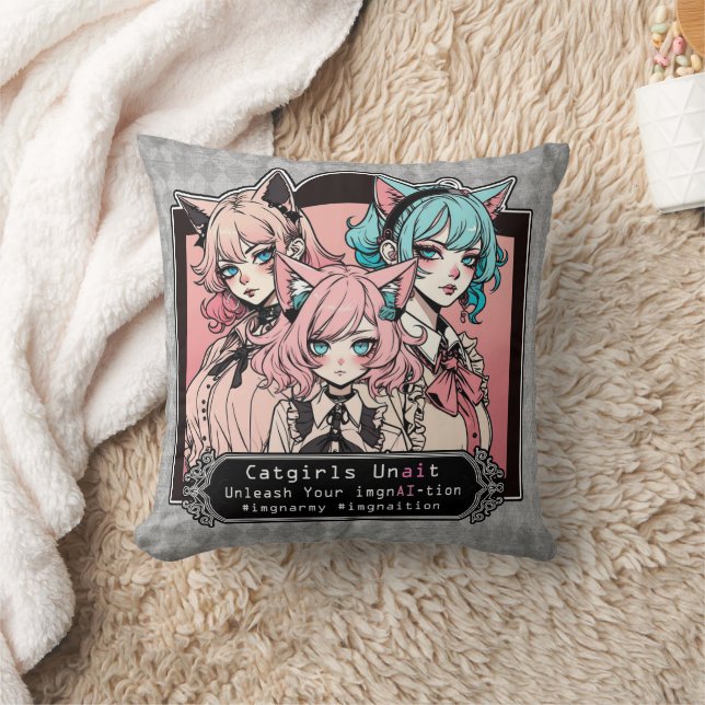 Coussin Catgirls Unait (Couverture)