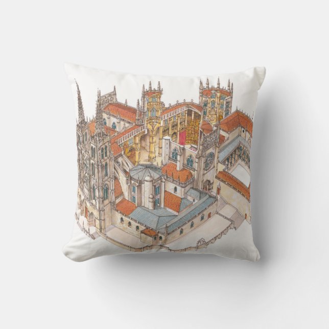 Coussin Cathédrale de Burgos. L'Espagne (Recto)