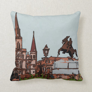 Coussin Cathédrale de la Nouvelle-Orléans, carré de