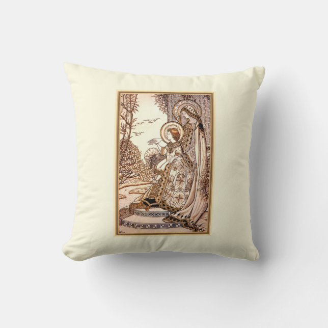 Coussin catholique - Madone et Enfant (Recto)
