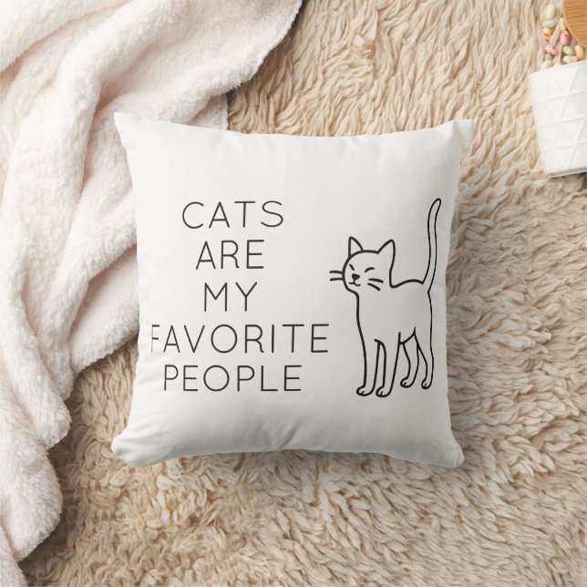 Coussin Cats are my favorite people (Couverture)