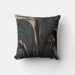 Coussin Cattails Abstraits - Gris