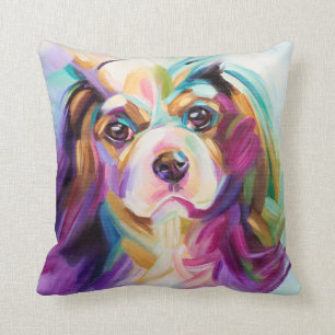 Coussin cavalier d'art - dos de lilas