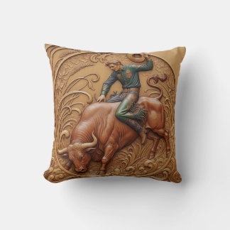 Coussin cavalier de taureau