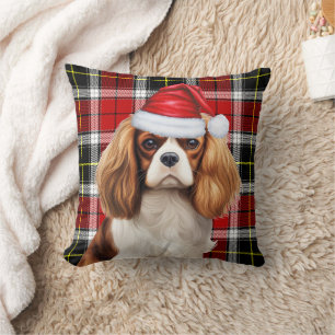 Coussin Cavalier King Charles Dog Jeu de Noël
