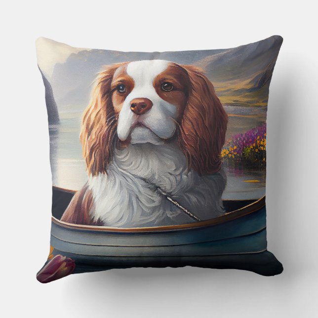 Coussin Cavalier King sur un Paddle : Une Aventure Scéniqu (Verso)
