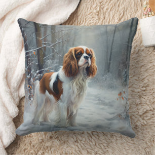 Coussin Cavalier Roi Laissez Tomber la Neige Noël Brosse