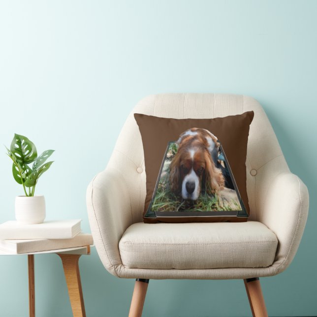 Coussin Cavalier Spaniel Popout Art, Cushion (Chaise)