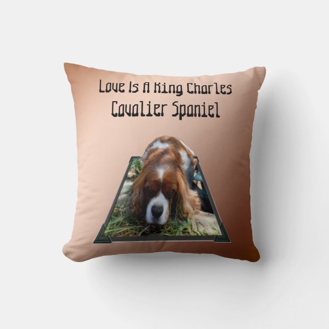 Coussin Cavalier Spaniel Popout Art, Cushion (Recto)
