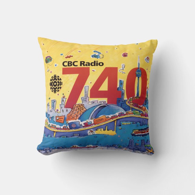 Coussin  CBC Radio 740 - Habillage promotionnel (1980) (Recto)