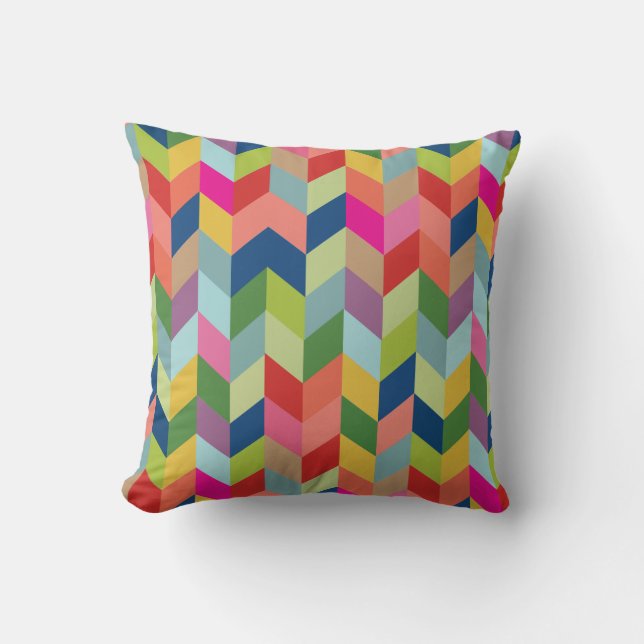 Coussin CBendel Colorful Moderne Herringbone Jeu d'oreille (Recto)