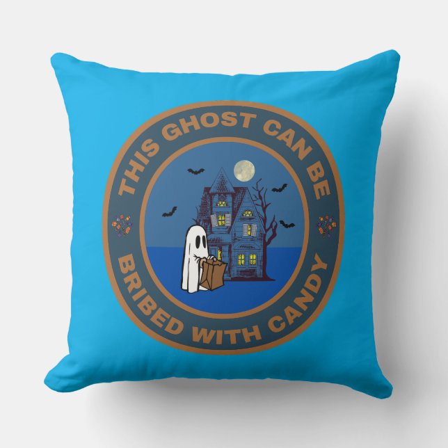 Coussin Ce Fantôme peut être soudoyé avec Candy (Recto)