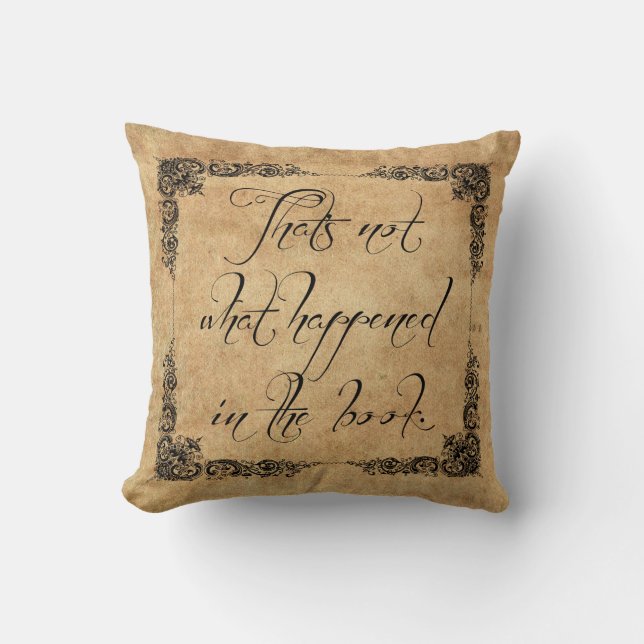Coussin Ce n'est pas ce qui s'est produit (Recto)