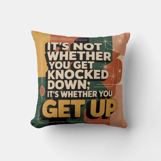 Coussin Ce n'est pas si vous tombez (Recto)