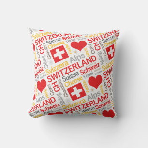 Coussin Ce que j'aime de la Suisse