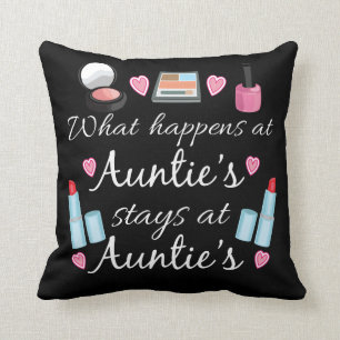 Coussin Ce qui se produit au carreau de la tante