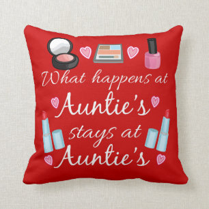 Coussin Ce qui se produit au carreau de la tante