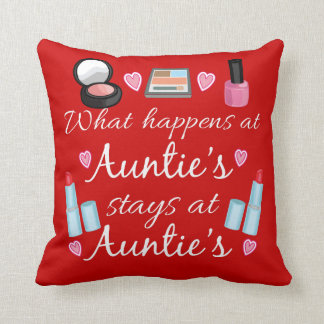 Coussin Ce qui se produit au carreau de la tante
