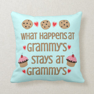 Coussin Ce qui se produit au carreau décoratif de Grammy