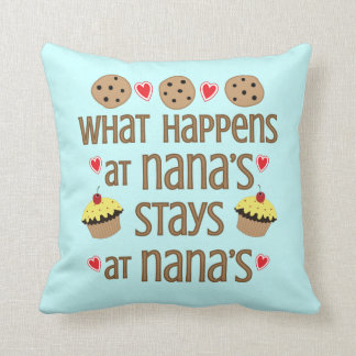 Coussin Ce qui se produit au carreau décoratif de Nana