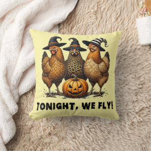 Coussin Ce Soir, Nous Avons Volé Drôle Poulet Halloween