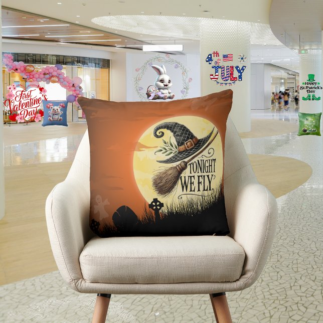 Coussin Ce soir nous volons Halloween  (Créateur téléchargé)