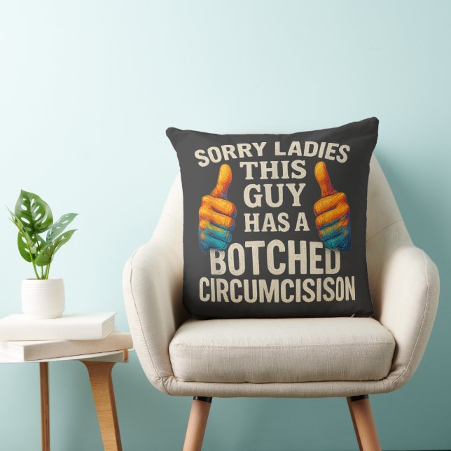 Coussin Ce type a raté drôle de malaise (Chaise)