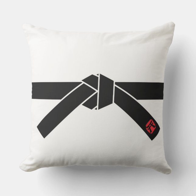 Coussin Ceinture noire, Arts martiaux 黒 帯, 武 道 (Recto)