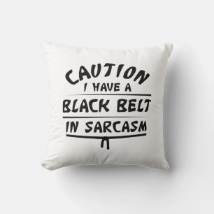 Coussin Ceinture Noire En Sarcasme