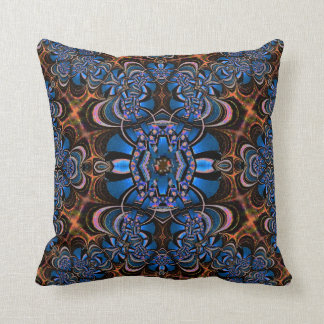 Coussin Ceinture ornée de bijoux bleue sur l'Américain