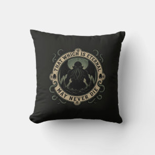 Coussin Cela Qui Est Éternel Ne Peut Jamais Mourir Vintage
