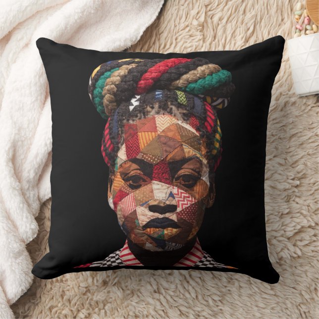 Coussin Celebrating Colorful Black Women Throw Pillow (Couverture)