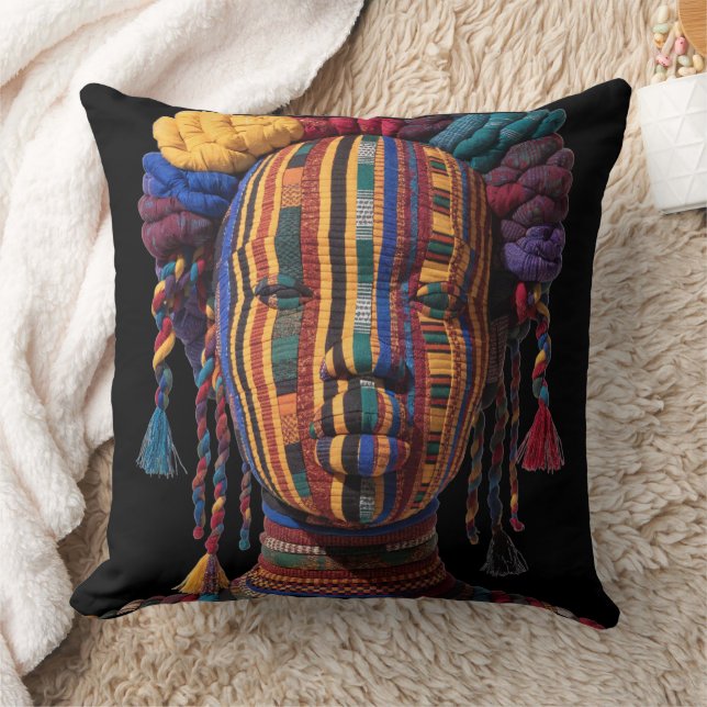 Coussin Celebrating Colorful Black Women Throw Pillow (Couverture)