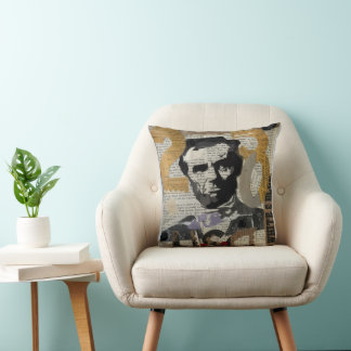 Coussin Célébration Abraham Lincoln 250 États-Unis