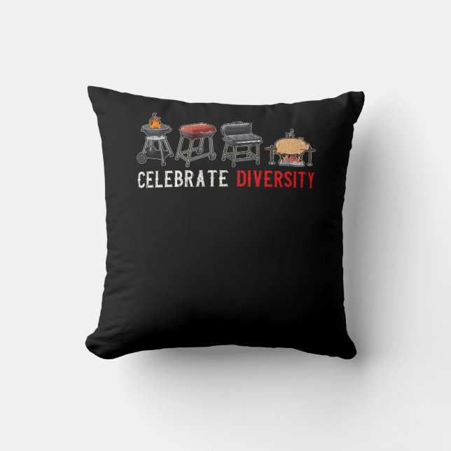 Coussin Célébration de la diversité Citation du fumeur de  (Recto)