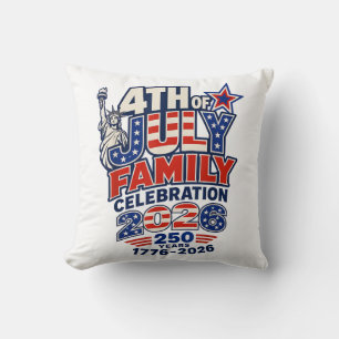 Coussin Célébration de la fête de famille du 4 juillet 202
