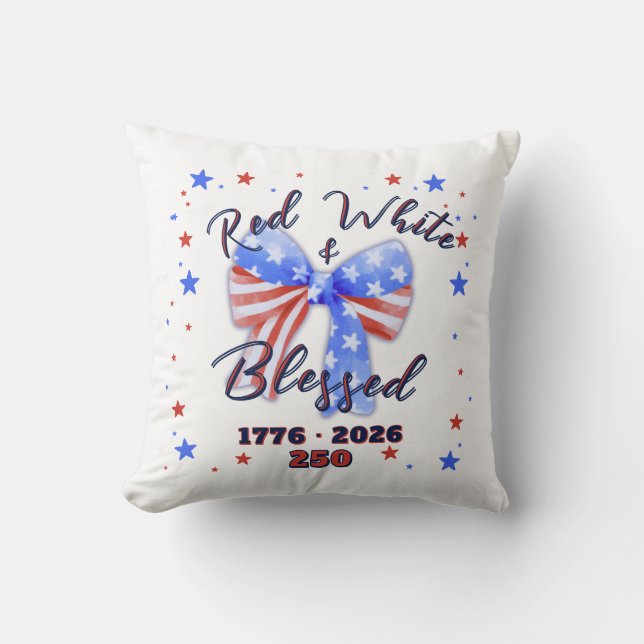 Coussin Célébration de l'Amérique Patriotique Chrétienne 2 (Recto)
