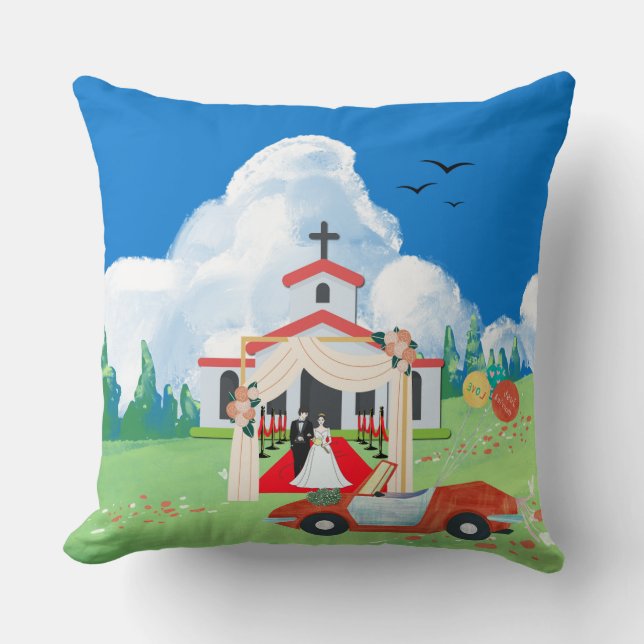 Coussin Célébration de mariage (Recto)