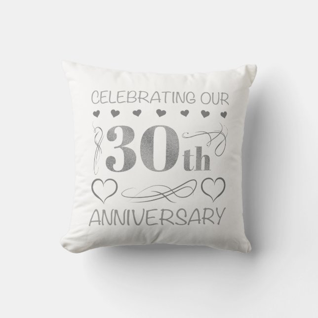 Coussin Célébration de notre 30e anniversaire (Recto)