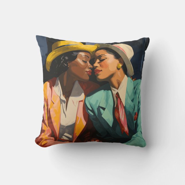 Coussin Célébration des femmes noires lesbiennes (Recto)