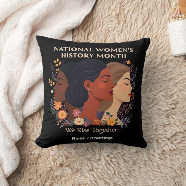 Coussin Célébration du Mois de l’histoire des femmes (Couverture)