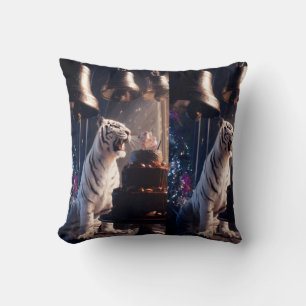 Coussin Célébration du Tigre Blanc au Soir