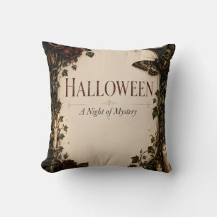Coussin Célébration élégante de Halloween gothique
