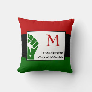 Coussin CÉLÉBRER LE MONogramme JUNETEENTH 