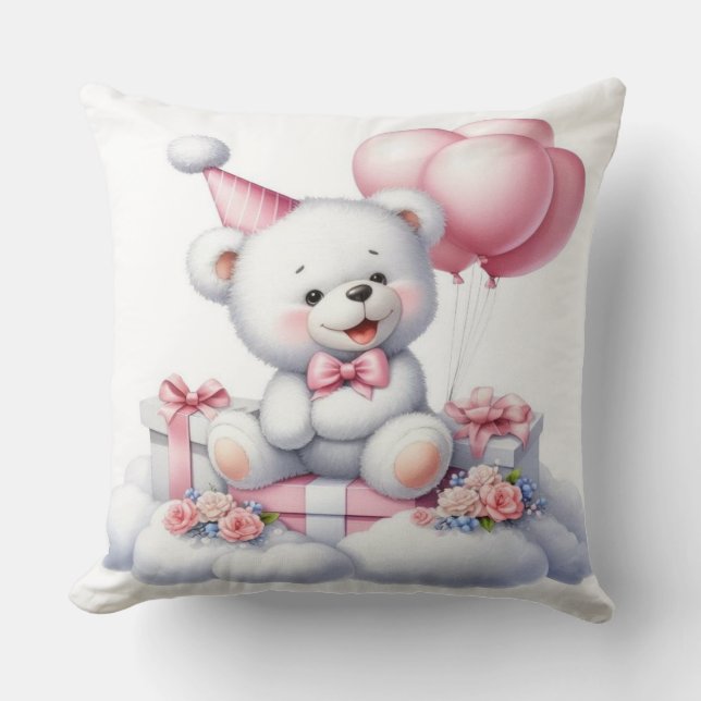 Coussin Célébrez avec confort : La Teddy Bear Party Throw (Recto)