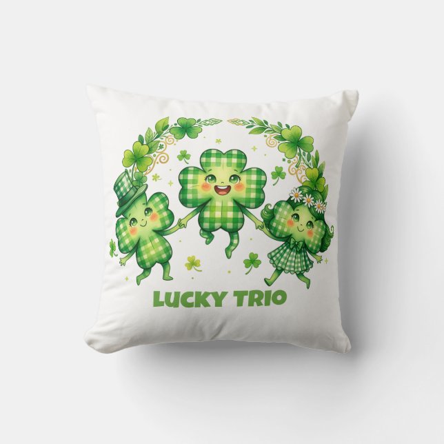 Coussin Célébrez la Saint-Patrick (Recto)